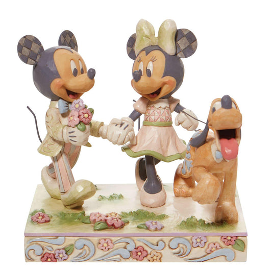 Disney Traditions by Jim Shore - White Woodland Mickey and Minnie - Giftware Canada Collectibles and Decor