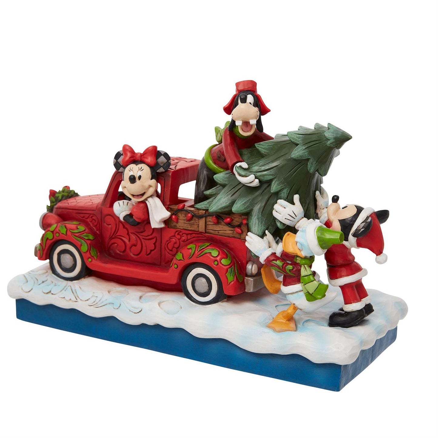 Jim Shore Disney Traditions - Red Truck with Mickey and Friends Christmas - Giftware Canada Collectibles and Decor