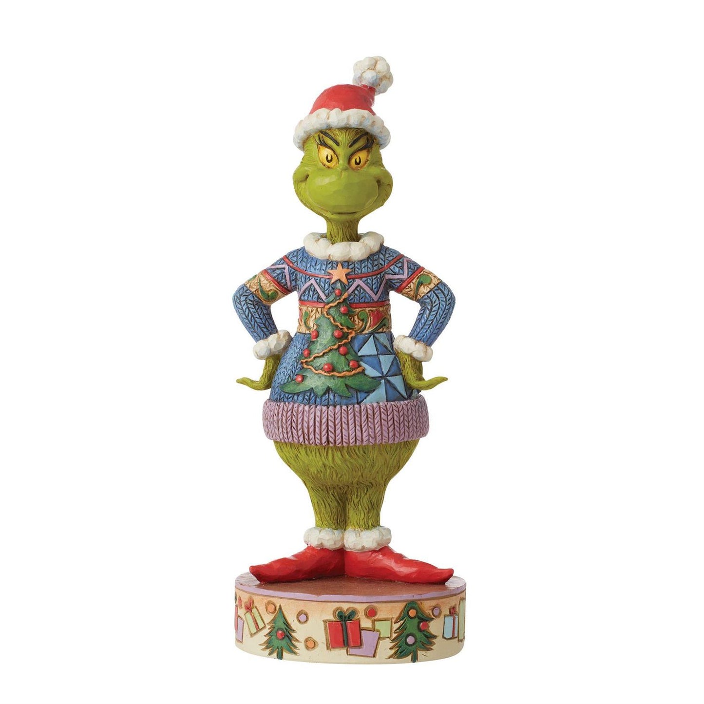 Jim Shore - Grinch Wearing Ugly Christmas Sweater - Giftware Canada Collectibles and Decor