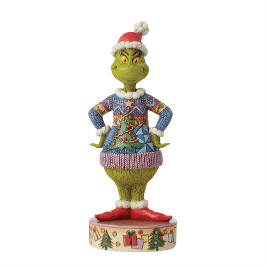 Jim Shore - Grinch Wearing Ugly Christmas Sweater - Giftware Canada Collectibles and Decor