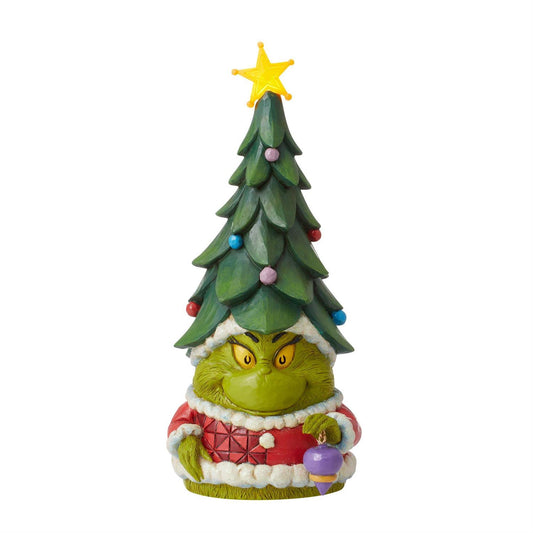 Jim Shore - Grinch Gnome with Tree Hat - Giftware Canada Collectibles and Decor