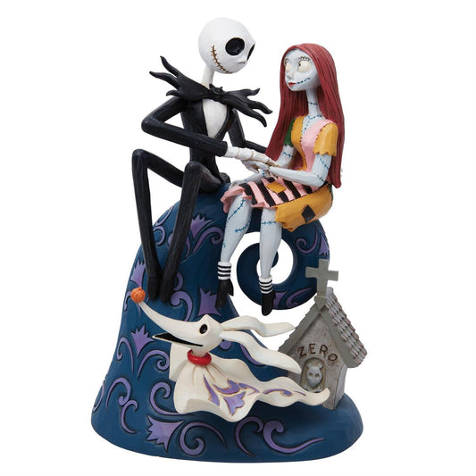 Disney Traditions by Jim Shore - Jack, Sally & Zero on Hill - Giftware Canada Collectibles and Decor