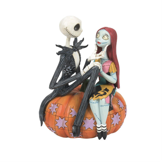 Disney Traditions By Jim Shore -  Jack & Sally on Pumpkin