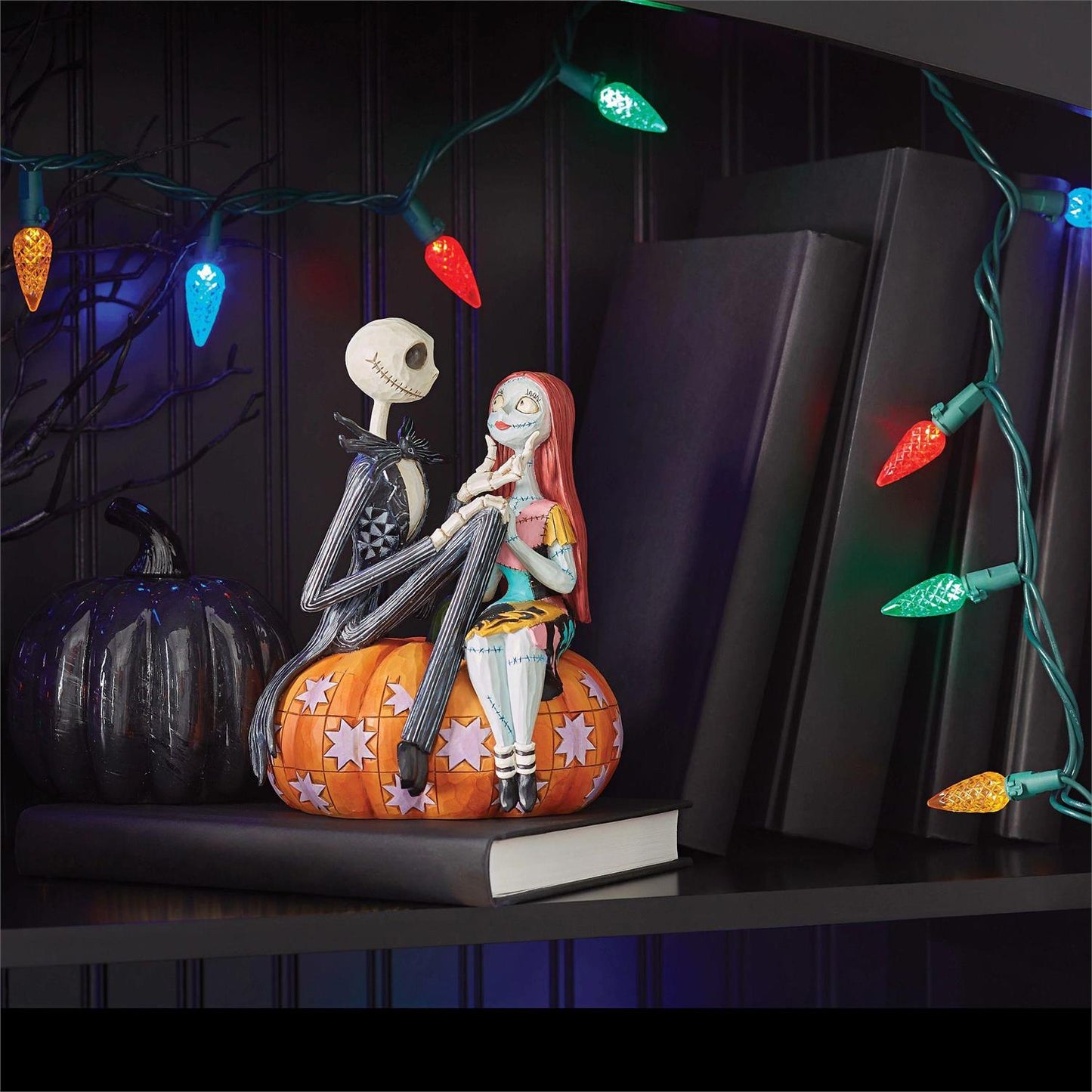 Disney Traditions By Jim Shore -  Jack & Sally on Pumpkin