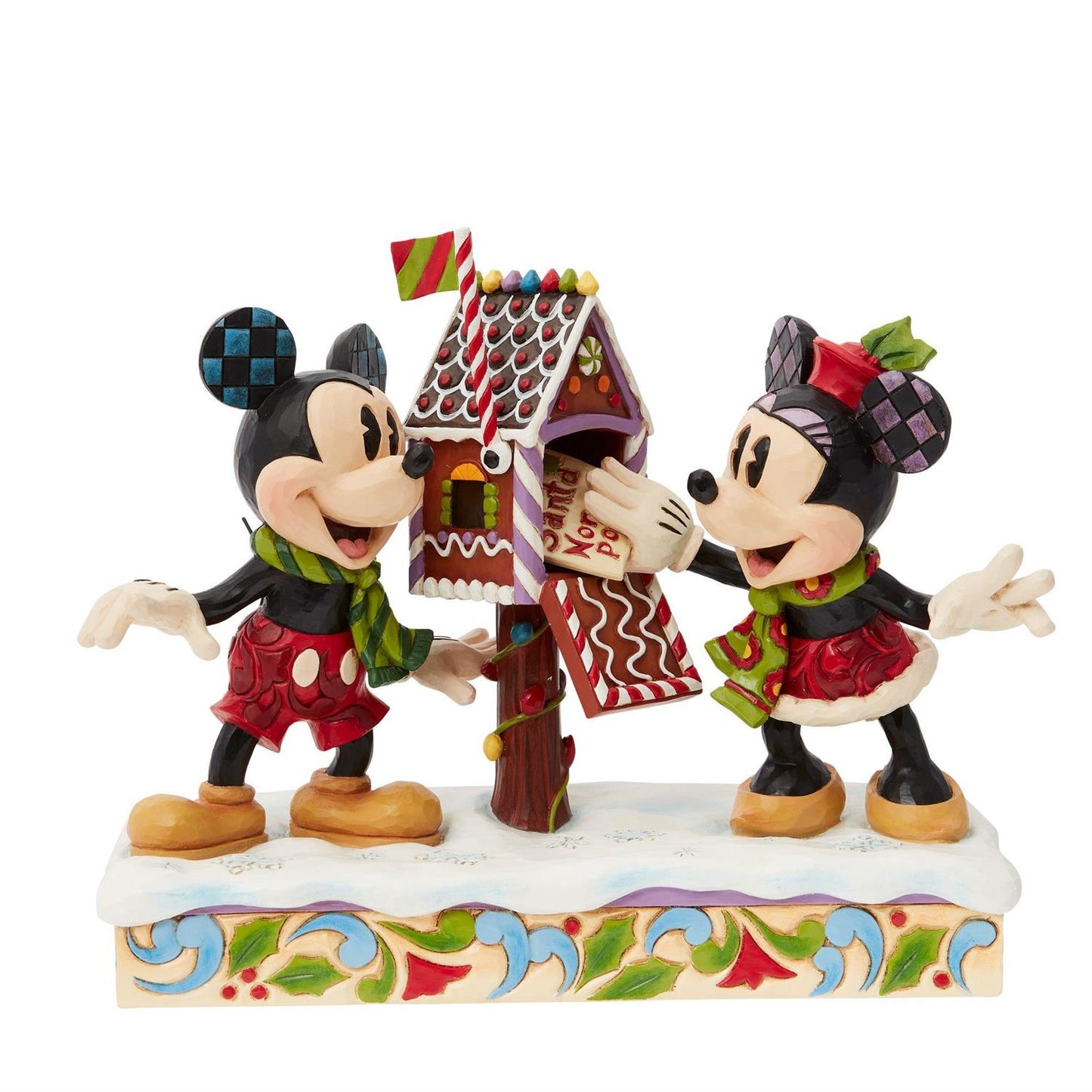 Disney Traditions by Jim Shore - Mickey and Minnie Letters to Santa