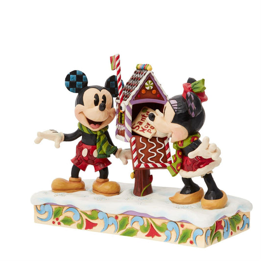 Disney Traditions by Jim Shore - Mickey and Minnie Letters to Santa