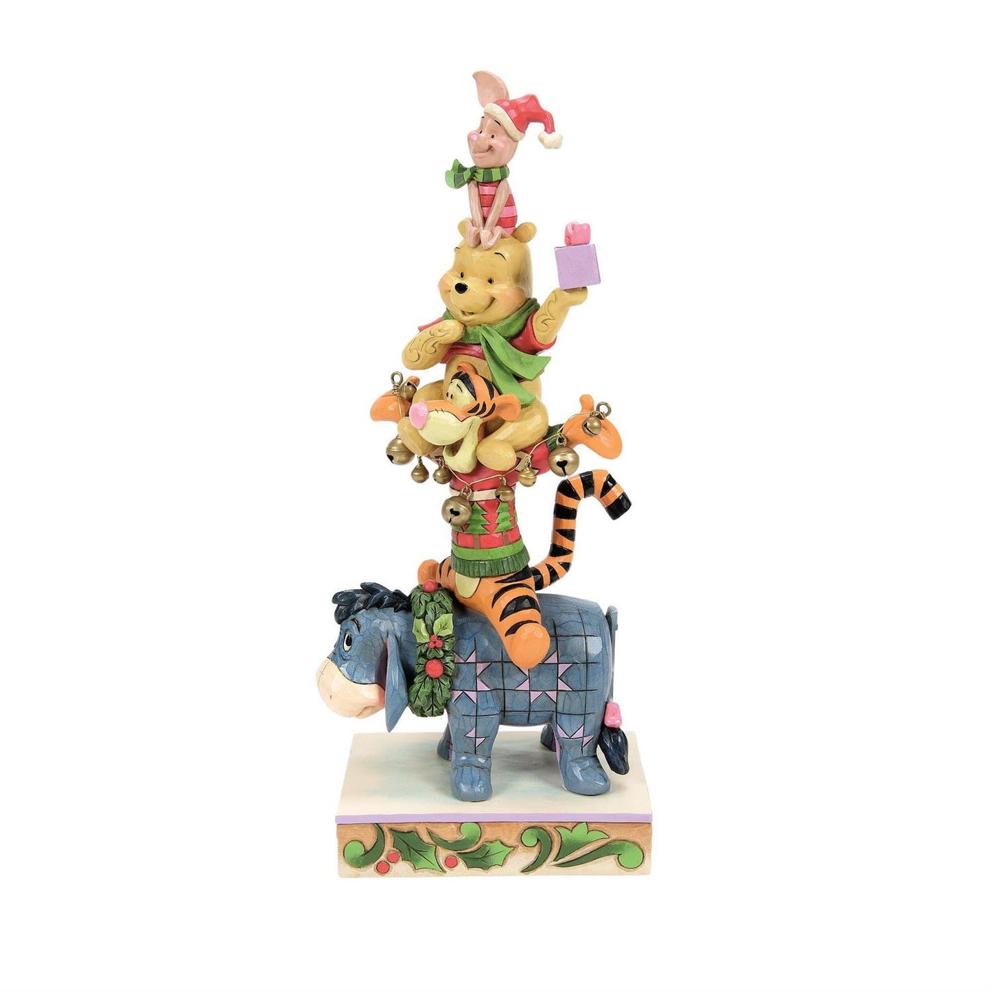 Disney Traditions By Jim Shore -  Pooh and Friends Stacked Christmas