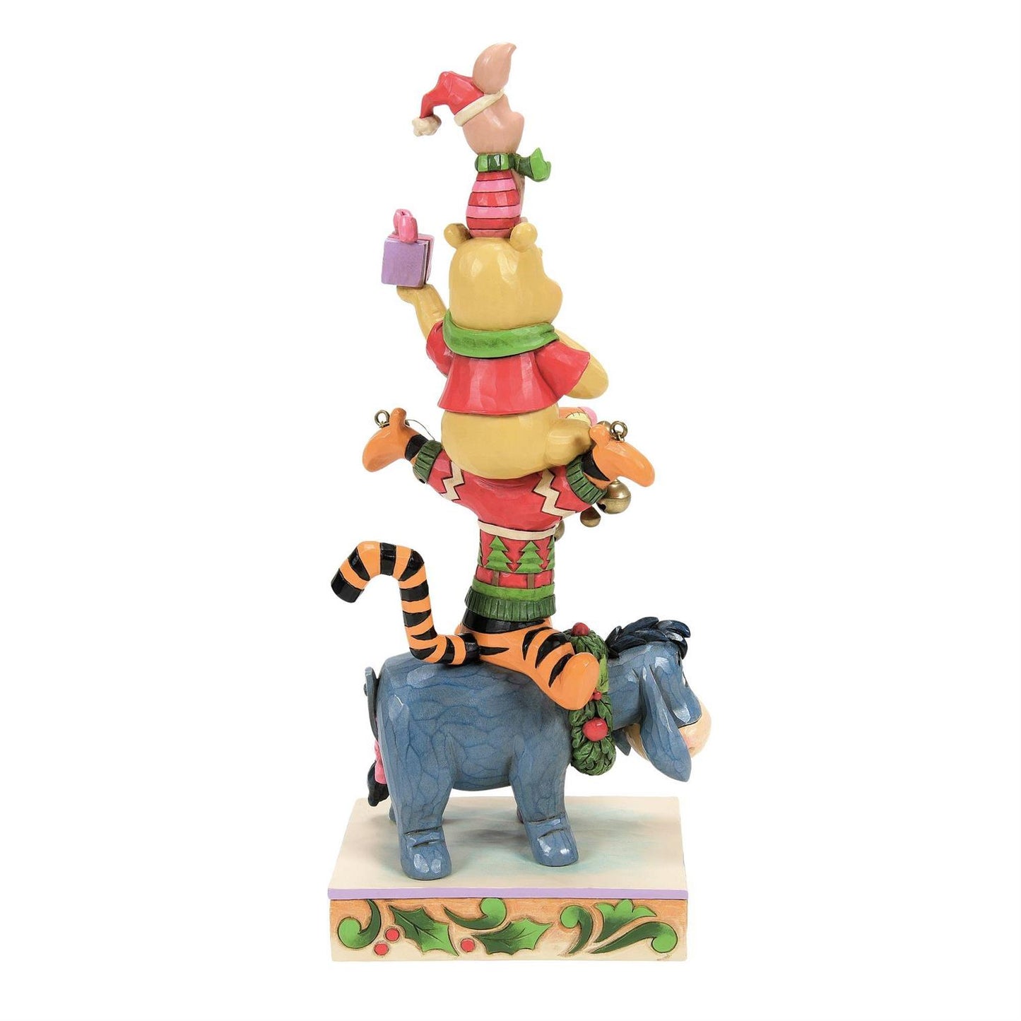 Disney Traditions By Jim Shore -  Pooh and Friends Stacked Christmas