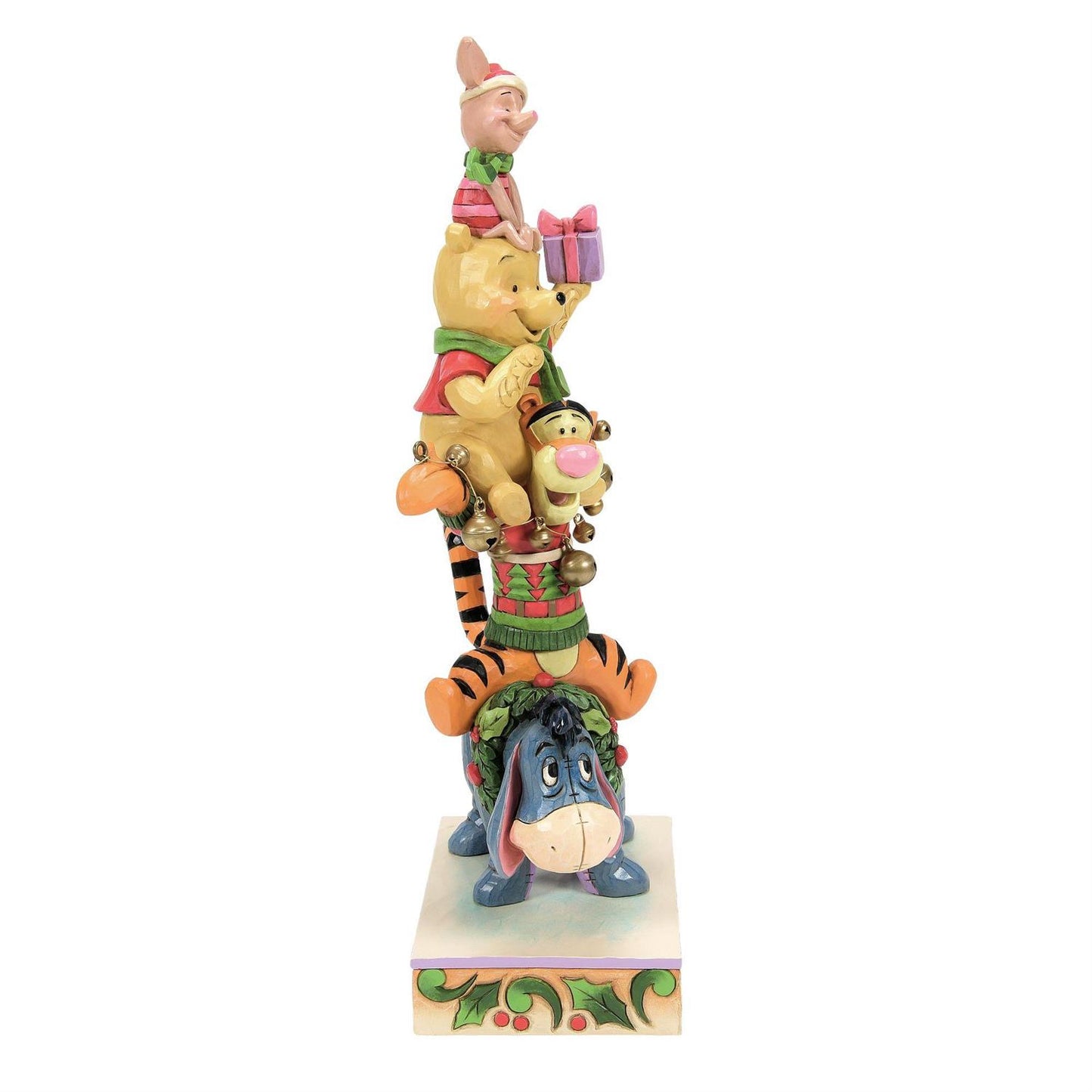 Disney Traditions By Jim Shore -  Pooh and Friends Stacked Christmas