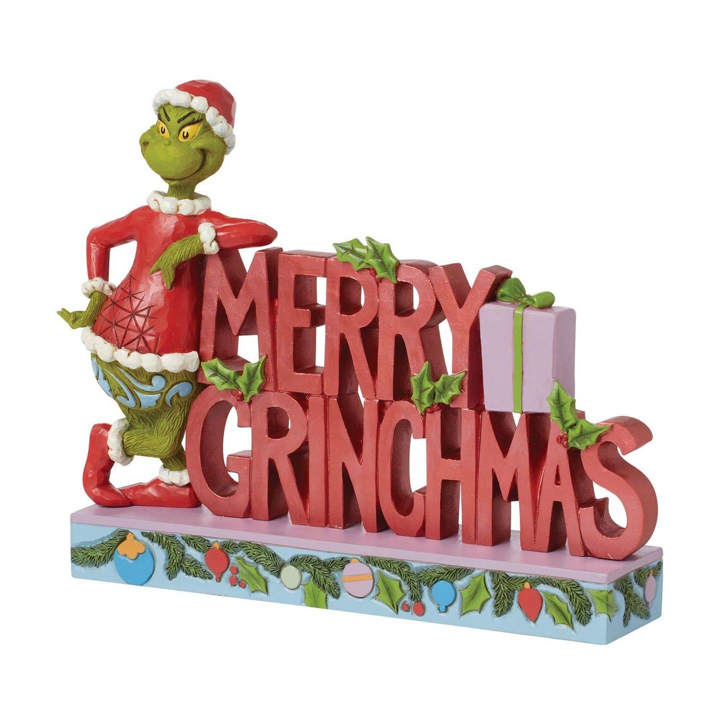 Jim Shore - Grinch Merry Grinchmas Sign