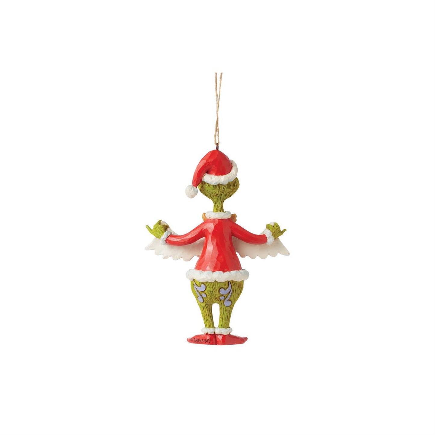 Jim Shore - Grinch Holding Banner Christmas Tree Ornament