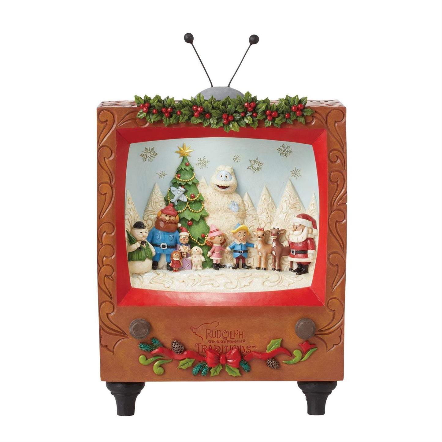 Rudolph Traditions by Jim Shore - Rudolph LED Diorama TV Scene