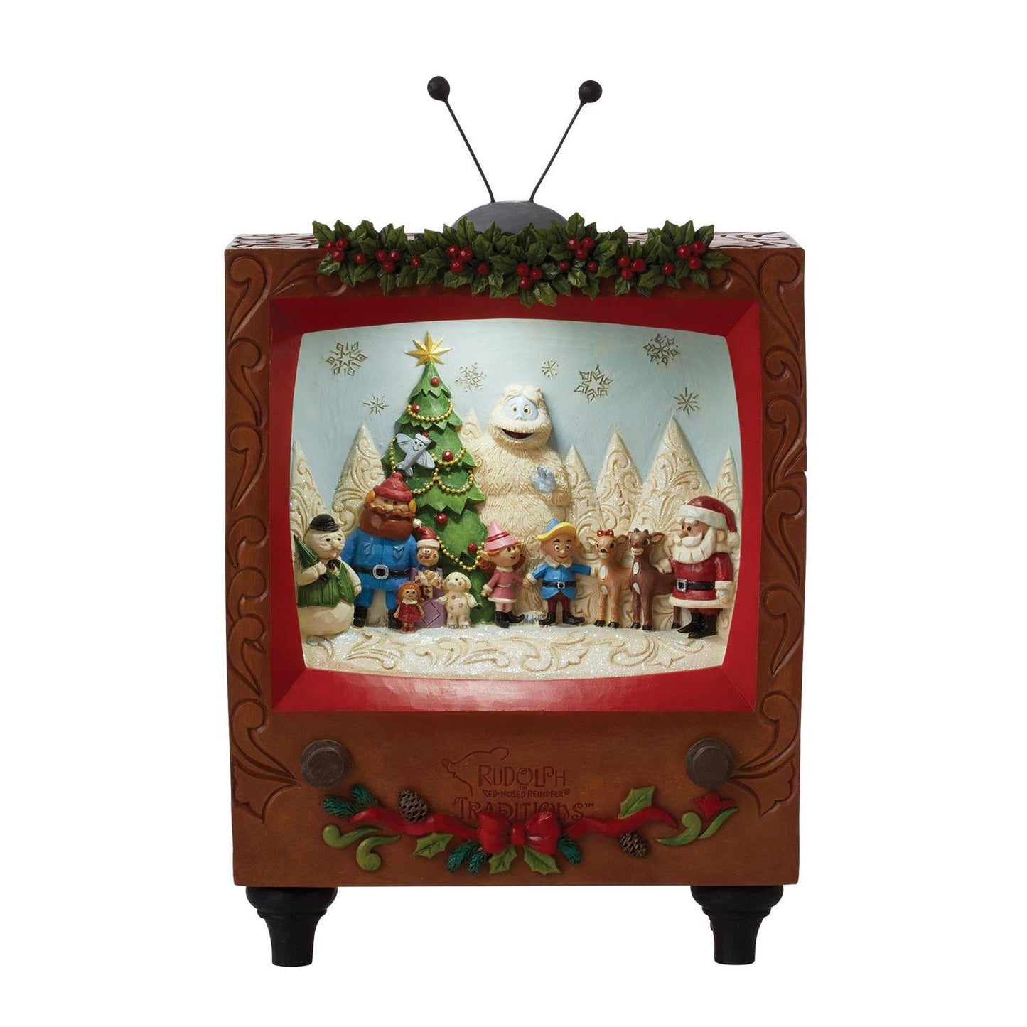 Rudolph Traditions by Jim Shore - Rudolph LED Diorama TV Scene