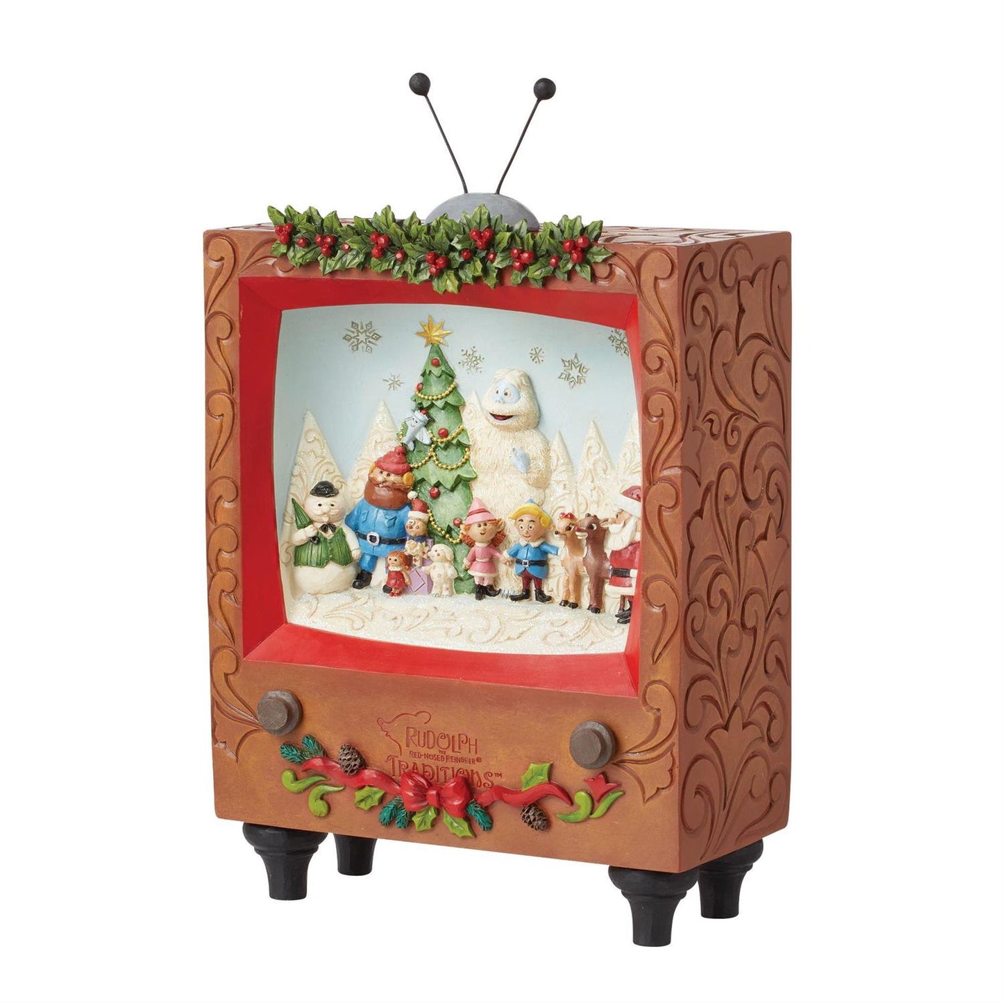 Rudolph Traditions by Jim Shore - Rudolph LED Diorama TV Scene