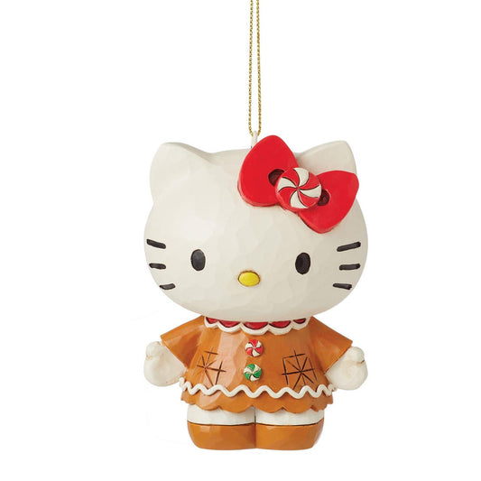 Jim Shore Sanrio - Hello Kitty Gingerbread Hanging Ornament