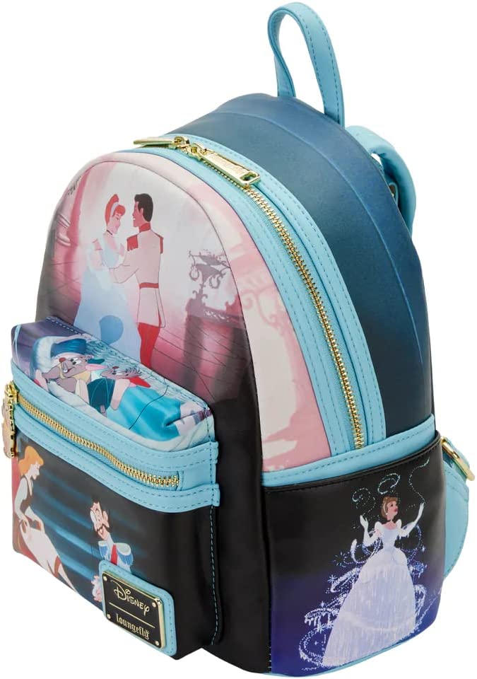 Loungefly Disney Cinderella Princess Scene Mini Backpack Standard - Giftware Canada Collectibles and Decor