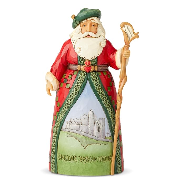 Jim Shore Heartwood Creek - Irish Santa Figurine