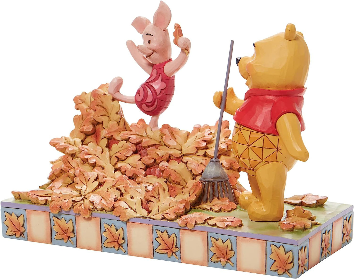 Disney Traditions By Jim Shore -  Piglet and Pooh Jumping into Fall - Giftware Canada Collectibles and Decor