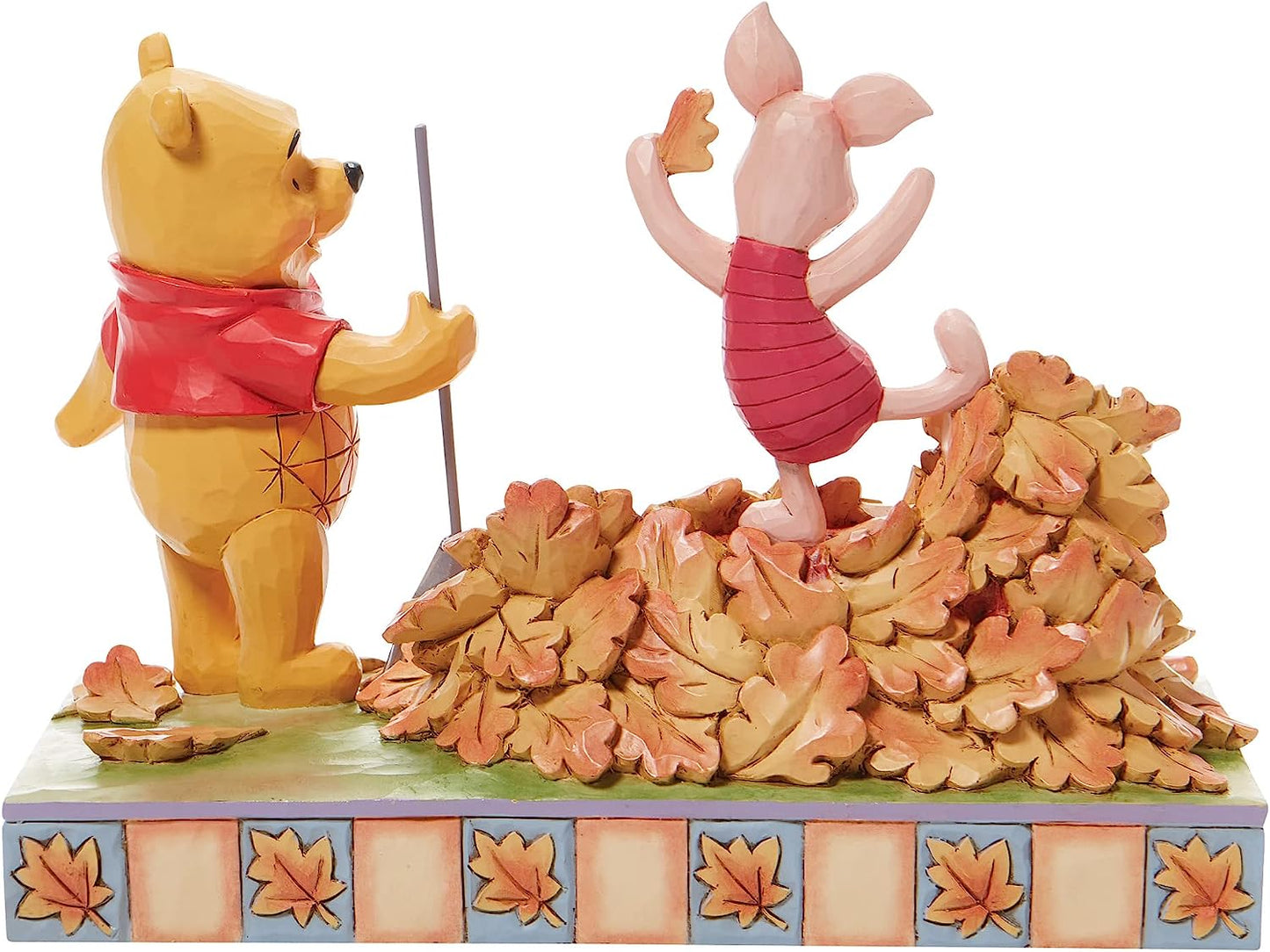 Disney Traditions By Jim Shore -  Piglet and Pooh Jumping into Fall - Giftware Canada Collectibles and Decor