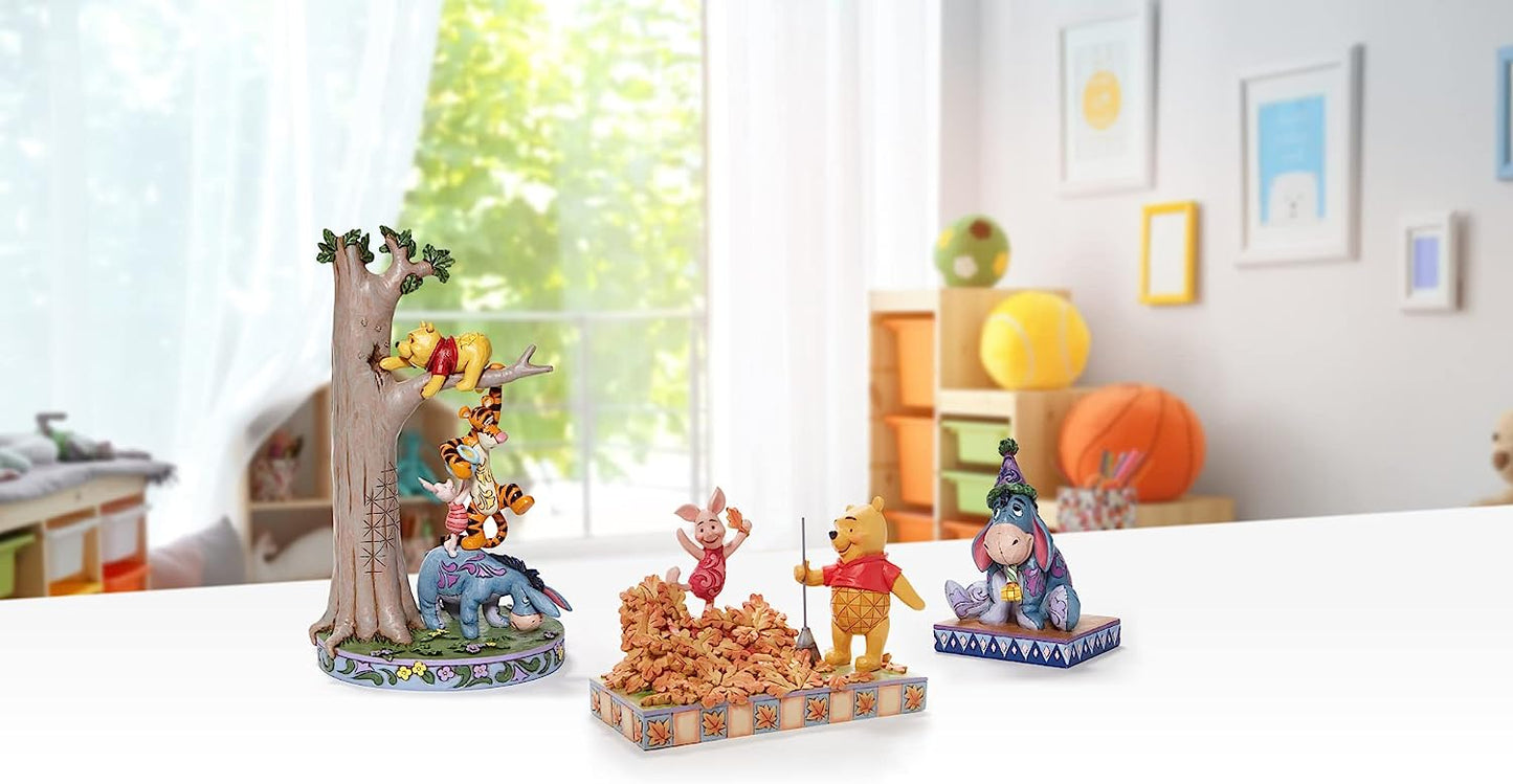 Disney Traditions By Jim Shore -  Piglet and Pooh Jumping into Fall - Giftware Canada Collectibles and Decor