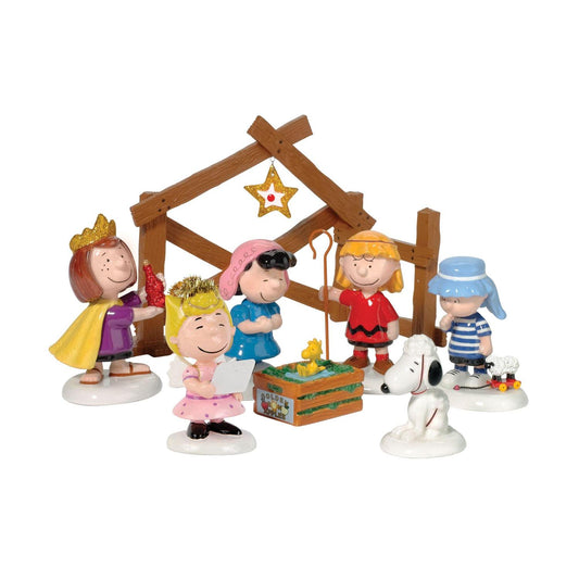 Department 56 - Peanuts Pageant, Set Of 8