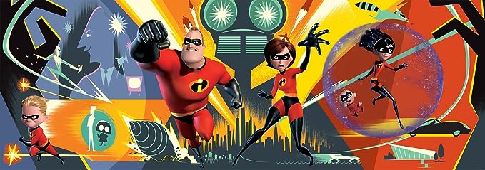 Disney Pixar Incredibles 2 700pc Panoramic Puzzle - Giftware Canada Collectibles and Decor