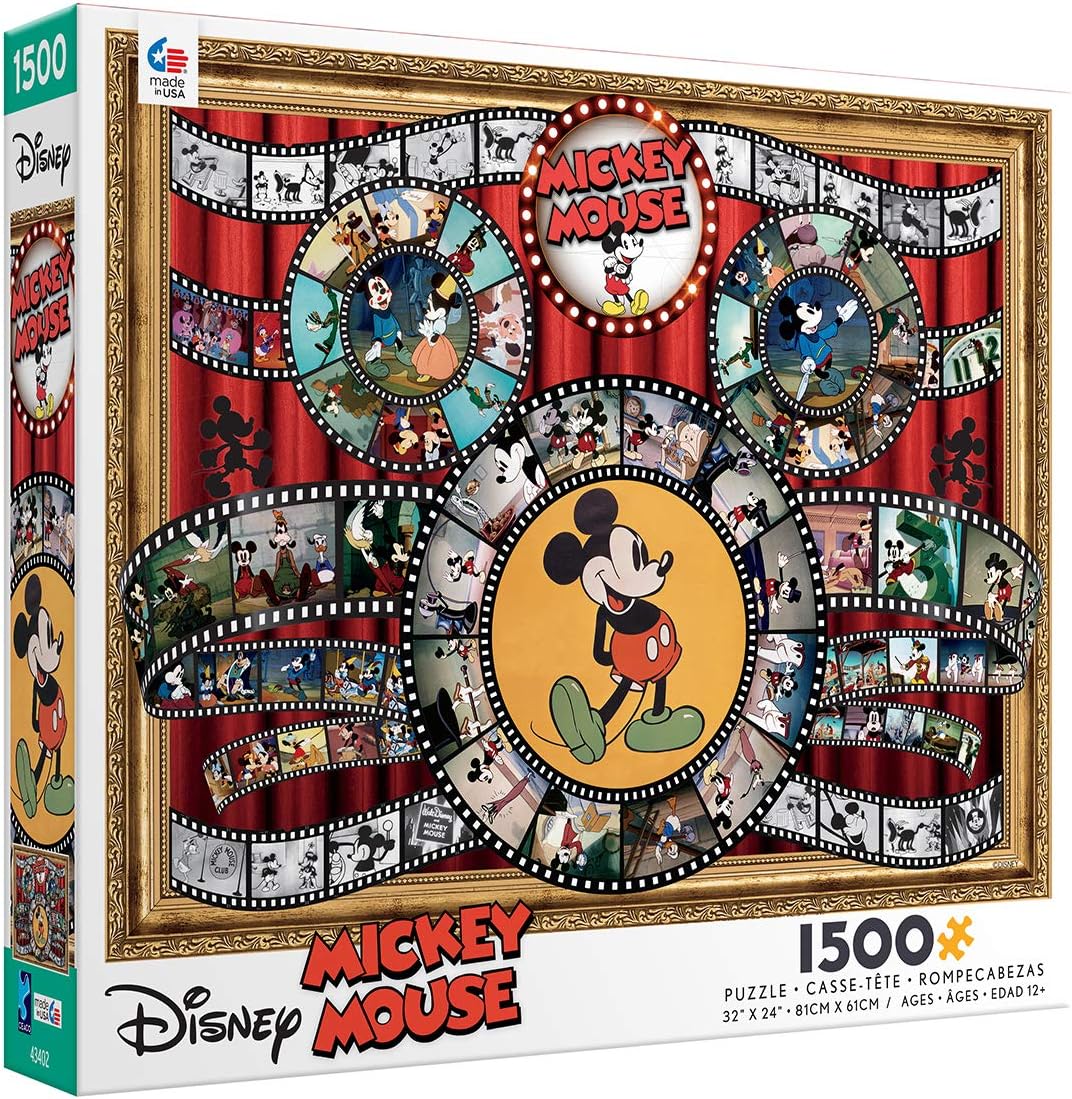 Ceaco Disney Mickey Mouse Movie Reel 1500 Piece Puzzle