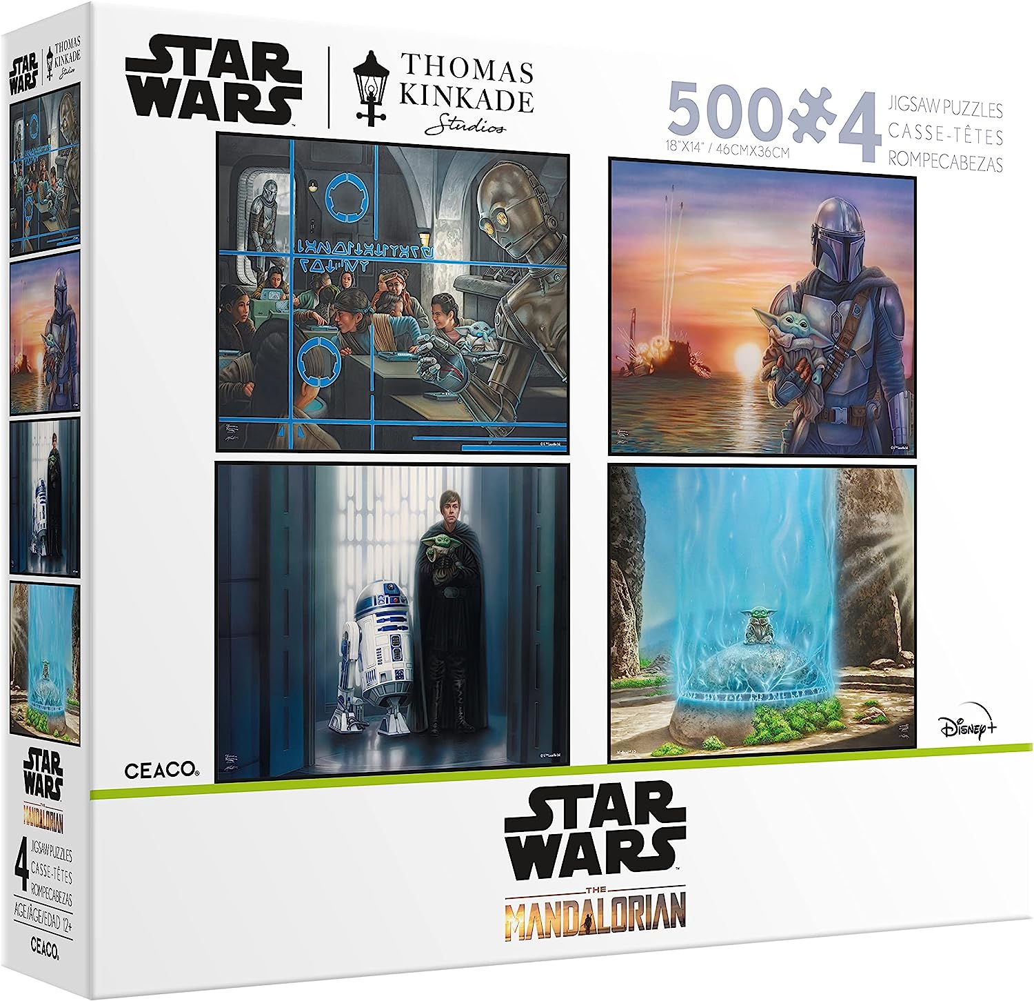 Thomas Kinkade - Star Wars Mandalorian Puzzles - 4in1 Multipack - Giftware Canada Collectibles and Decor