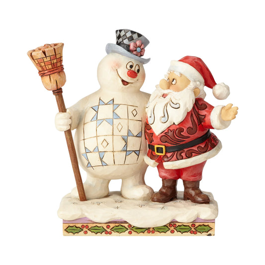 Frosty The Snowman by Jim Shore -  Frosty and Santa At Home in the North Pole - Giftware Canada Collectibles and Decor