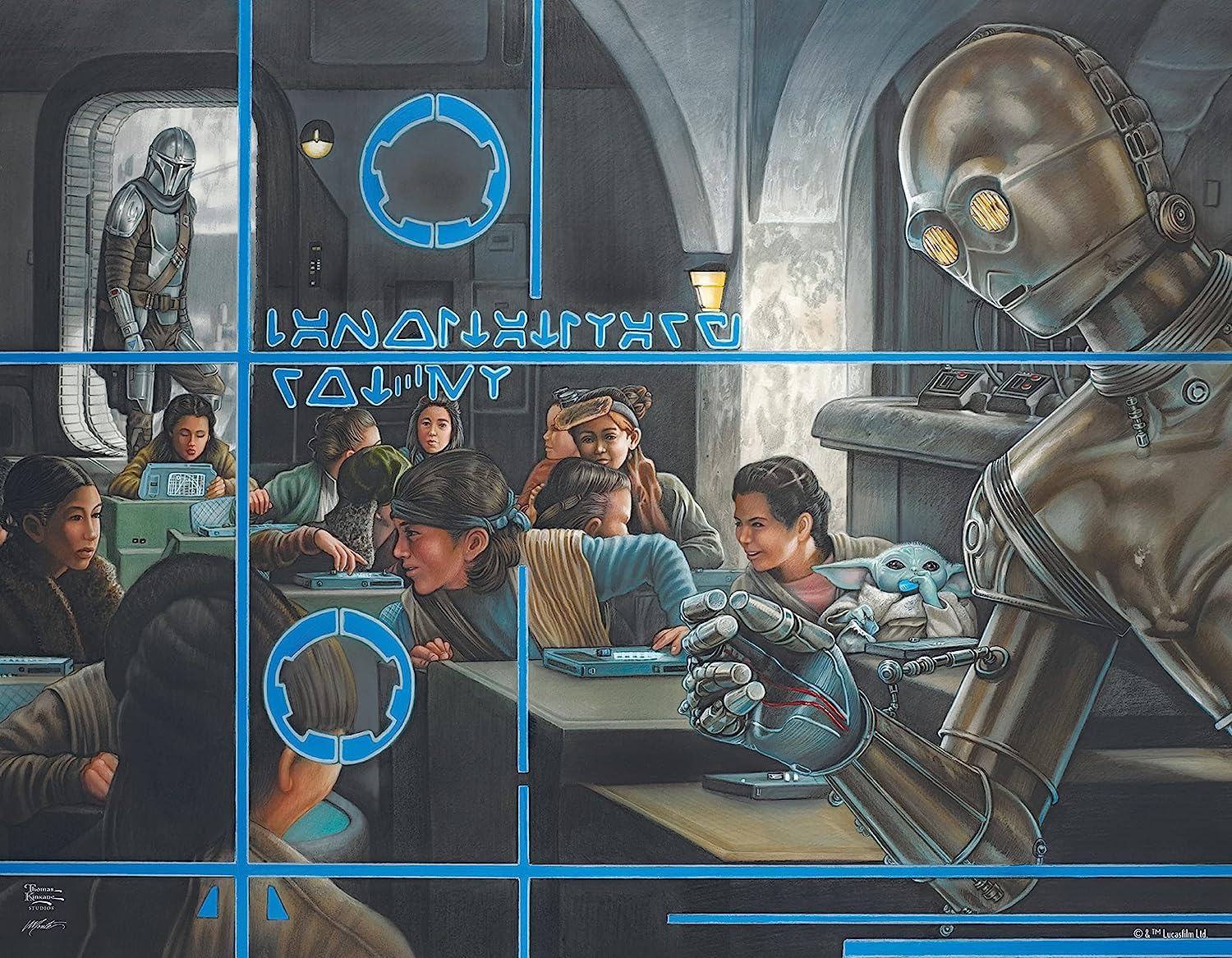 Thomas Kinkade - Star Wars Mandalorian Puzzles - 4in1 Multipack - Giftware Canada Collectibles and Decor