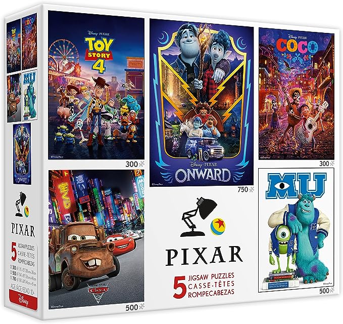 Ceaco 5-in-1 Disney Pixar Jigsaw Puzzle Multipack - Giftware Canada Collectibles and Decor