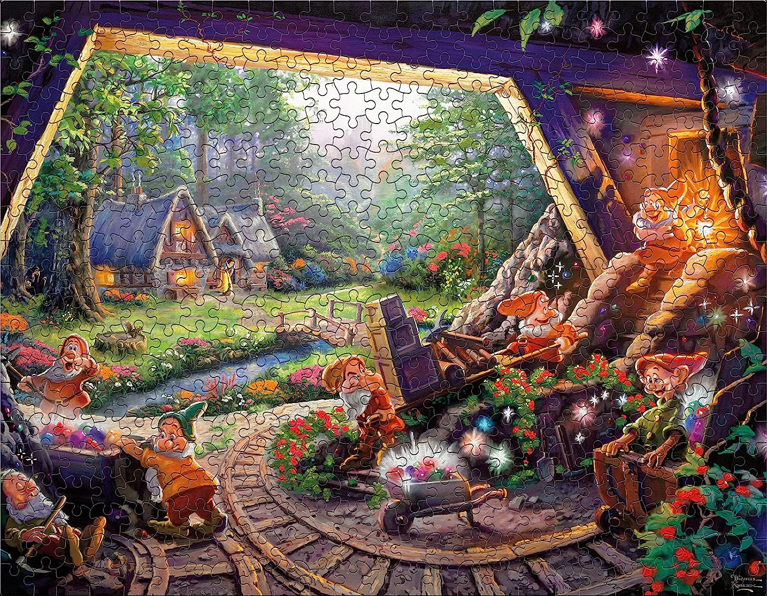 Thomas Kinkade - The Disney Collection Puzzles - 4in1 Multipack - Giftware Canada Collectibles and Decor