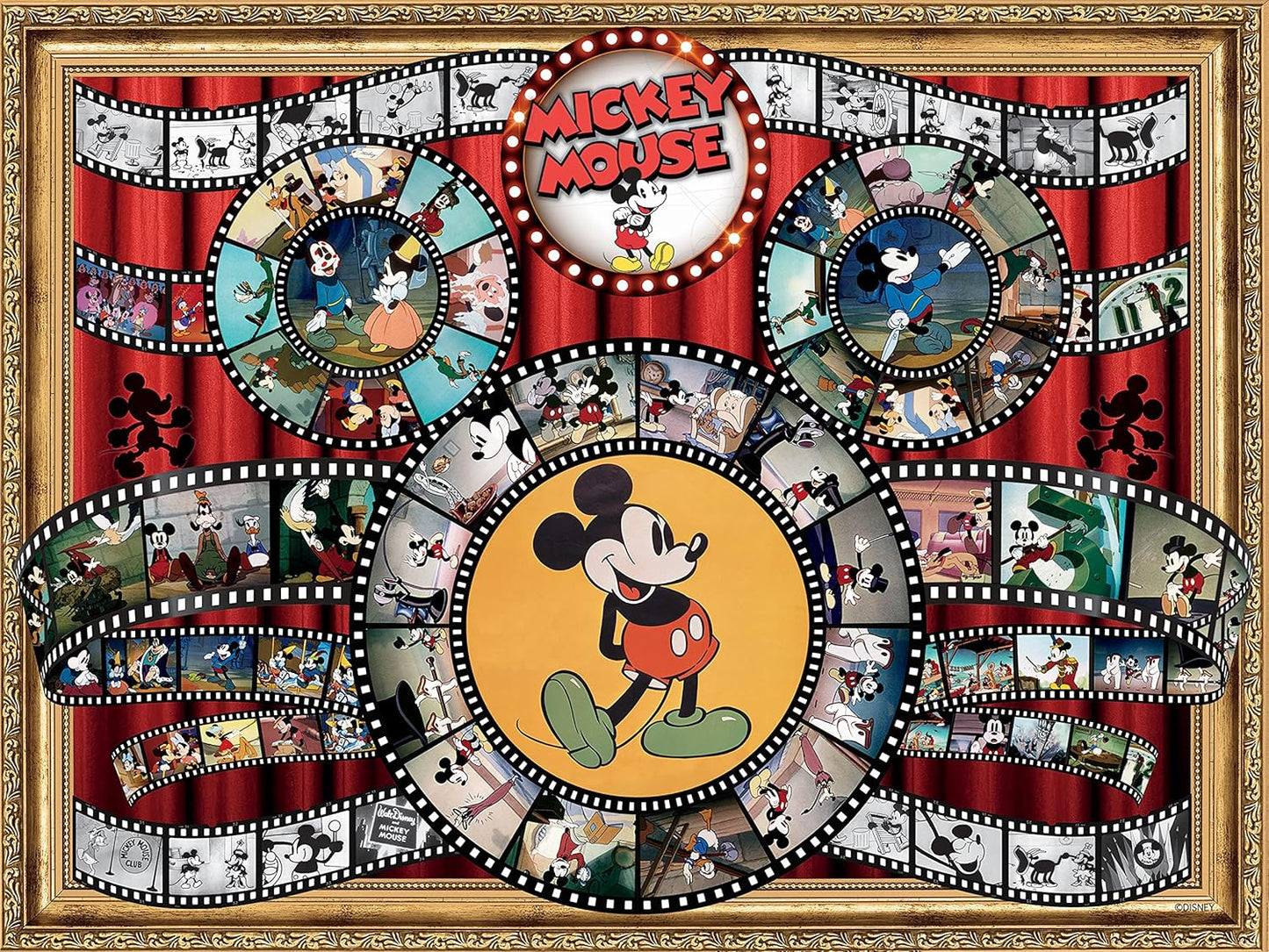 Ceaco Disney Mickey Mouse Movie Reel 1500 Piece Puzzle