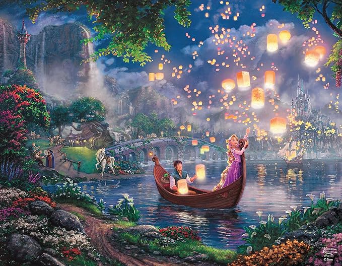 Thomas Kinkade - Disney Princess Collection Puzzles - 4in1 Multipack