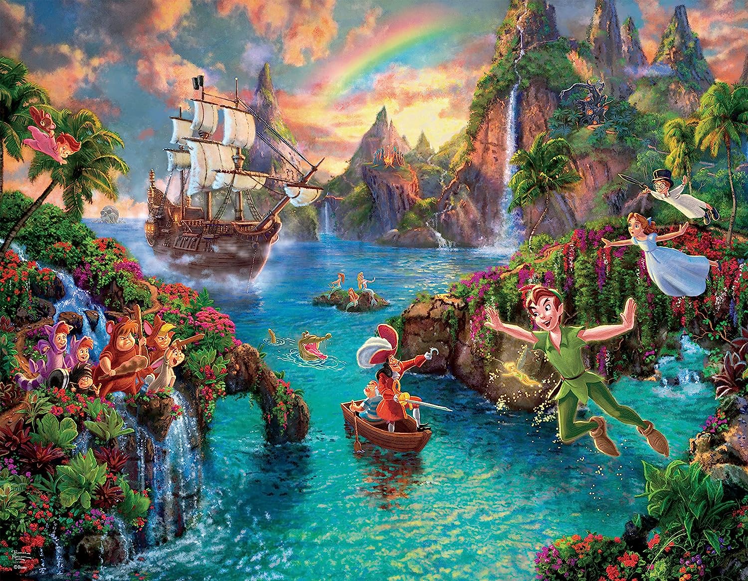 Thomas Kinkade - The Disney Collection Puzzles - 4in1 Multipack - Giftware Canada Collectibles and Decor