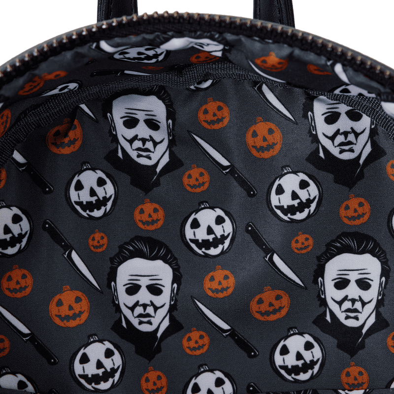 Loungefly - Halloween Michael Myers Glow Mask Cosplay Mini Backpack - Giftware Canada Collectibles and Decor