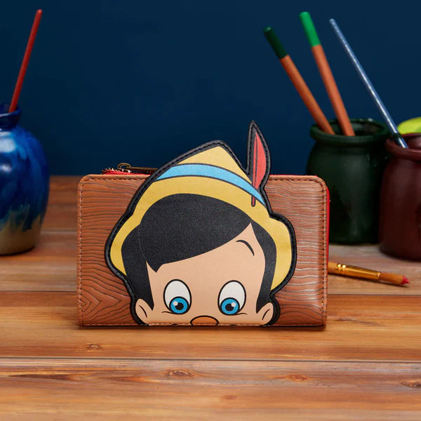 Loungefly Disney's Pinocchio Peeking Flap Wallet - Giftware Canada Collectibles and Decor