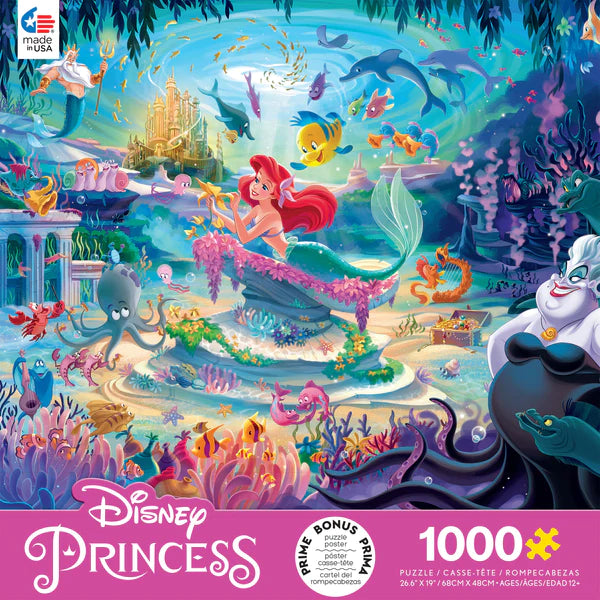 Ceaco - Disney's The Little Mermaid 1000pc Fine Art Puzzle - Giftware Canada Collectibles and Decor