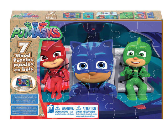 PJ Masks 7-Pack of Wood Puzzles