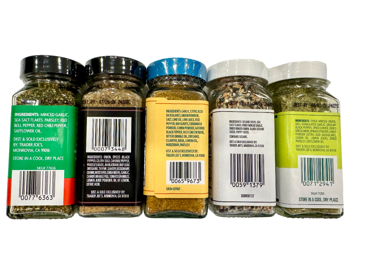 Trader Joe's Seasoning Set (5 Flavor Assortment)