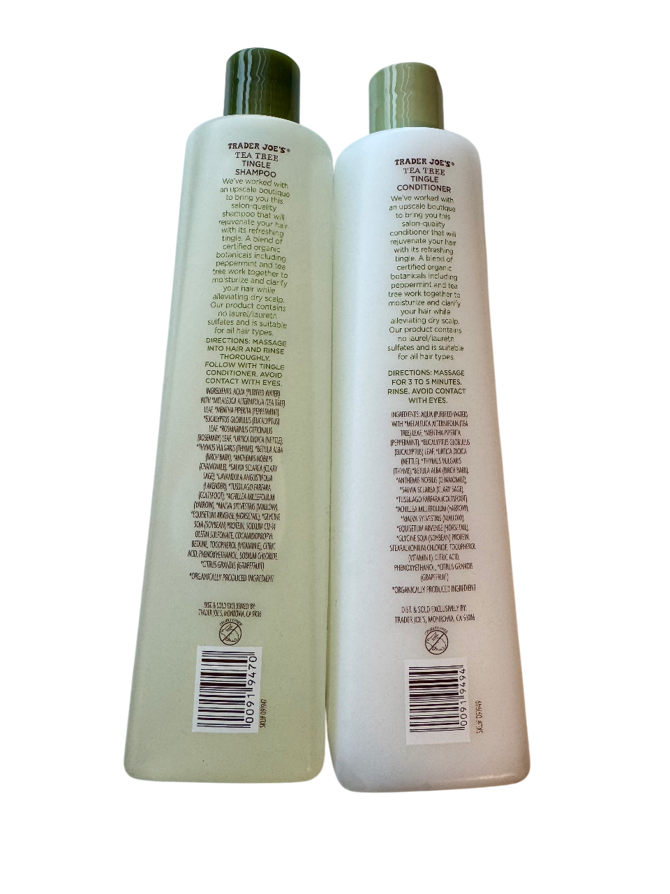 Trader Joe's Tea Tree Tingle Set (Shampoo & Conditioner)