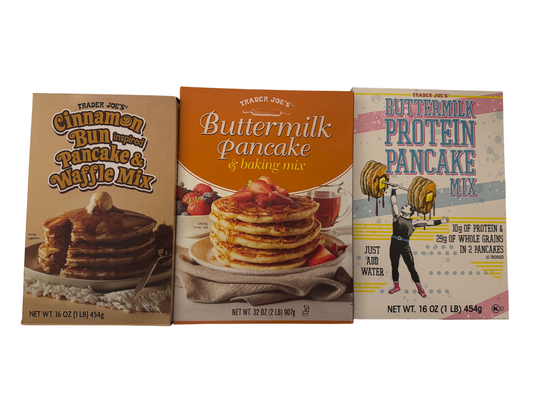 Trader Joe's Pancake Baking Mix Set (Contains 3 mixes)