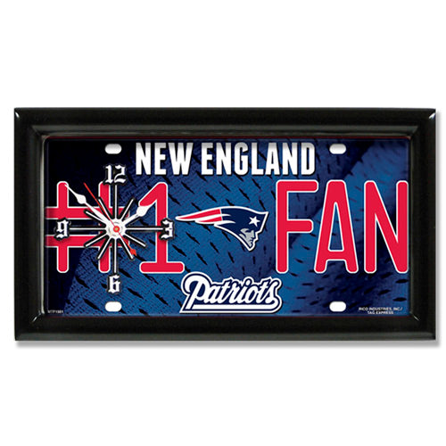 New England Patriots #1 Fan Clock - Giftware Canada Collectibles and Decor