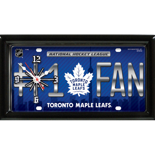 Toronto Maple Leafs #1 Fan Clock - Giftware Canada Collectibles and Decor