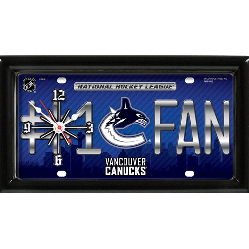 Vancouver Canucks #1 Fan Clock - Giftware Canada Collectibles and Decor