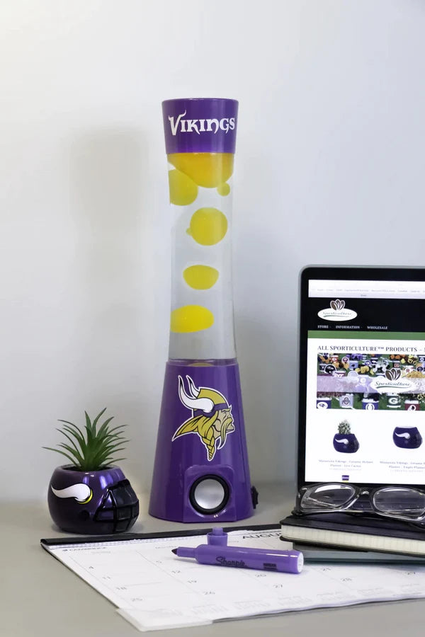 Minnesota Vikings Magma / Lava Lamp with Bluetooth Speaker - Giftware Canada Collectibles and Decor