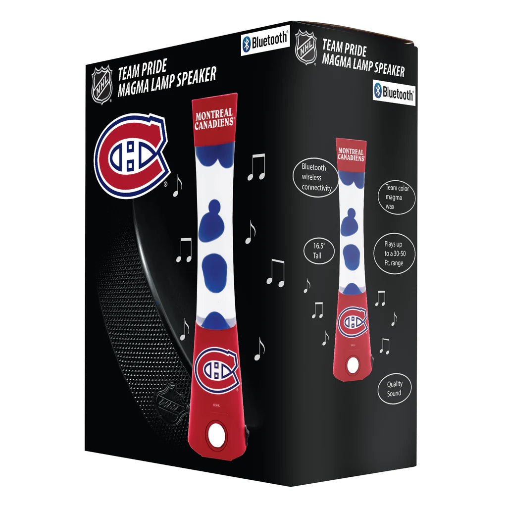 Montreal Canadiens Magma / Lava Lamp with Bluetooth Speaker - Giftware Canada Collectibles and Decor