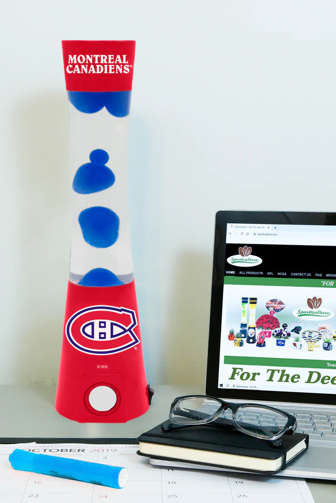 Montreal Canadiens Magma / Lava Lamp with Bluetooth Speaker - Giftware Canada Collectibles and Decor