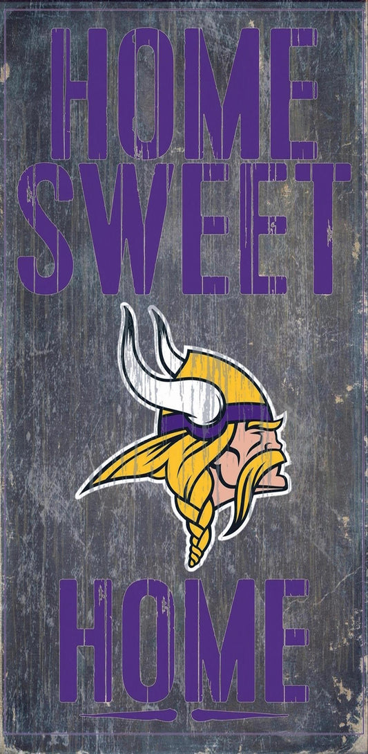 Minnesota Vikings Home Sweet Home 6x12 Sign - Giftware Canada Collectibles and Decor