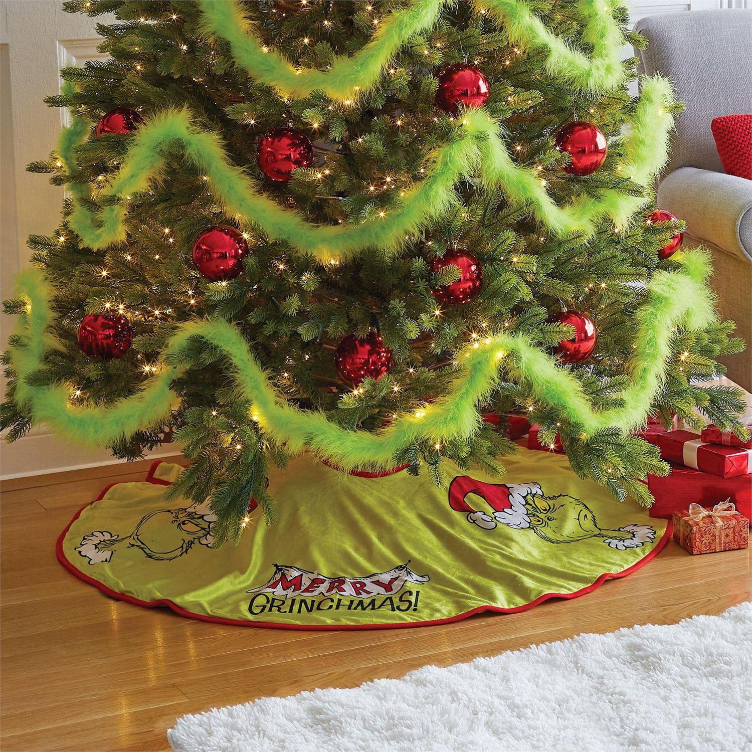 Department 56 - Grinch Christmas Tree Skirt - Giftware Canada Collectibles and Decor